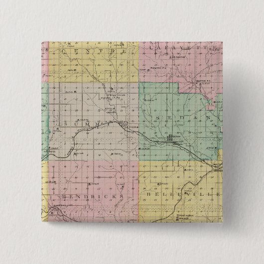 Chautauqua Landkreis, Kansas Button (Vorderseite)