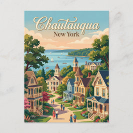 Chautauqua, New York Postkarte