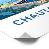 Chautauqua New York Travel Print Poster (Ecke)