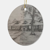 Chautauqua Park Pavillon Keramik Ornament (Links)