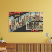 Chautauqua-See - Große Briefmarkenszenen Leinwanddruck (Insitu (Wohnzimmer))