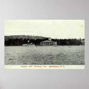 Chautauqua See, Jamestown NY 1909 Vintag Poster
