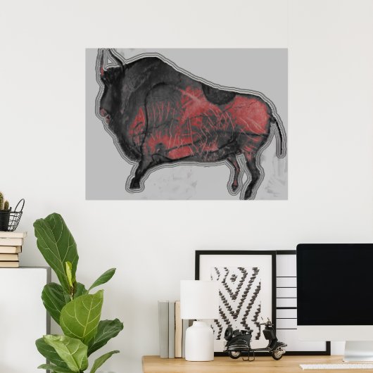Chauvet Bison Poster (Heimbüro)