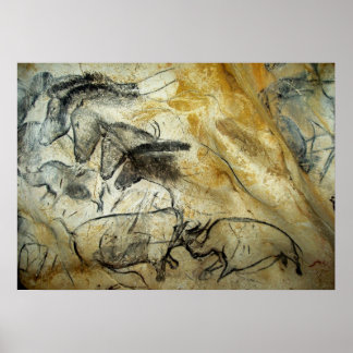 Chauvet Höhle Pferde und andere Malereien Poster