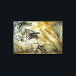 Chauvet Lascaux Höhlenmalerei Pferde und Tiere Leinwanddruck<br><div class="desc">Leinwand Replik Druck - Schöne prähistorische Kunst aus der Chauvet Höhlen in Frankreich.</div>
