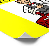 Chauvinist-Bar-Witz Poster (Ecke)