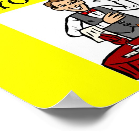 Chauvinist-Bar-Witz Poster (Ecke)