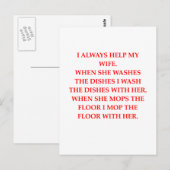 Chauvinistin Postkarte (Vorne/Hinten)