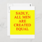 Chauvinistin Postkarte (Vorne/Hinten)