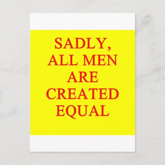 Chauvinistin Postkarte (Vorderseite)