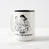 Chauvinistischer Mann - ich nehme diesen Kaffee Zweifarbige Tasse (Vorderseite Links)