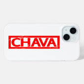 Chava Briefmarke Case-Mate iPhone Hülle (Rückseite (Horizontal))
