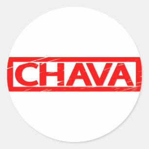 Chava Briefmarke Runder Aufkleber