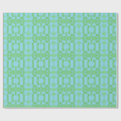 Chavanel Brushstroke Ikat in Green and Aqua Geschenkpapier (Flach)