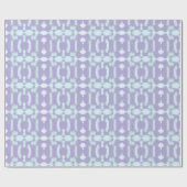 Chavanel Brushstroke Ikat in Purple and Teal Geschenkpapier (Flach)
