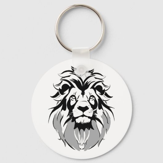 Chaveiro Círculo de Metal com rosto de leão 5,08cm Schlüsselanhänger (Vorderseite)