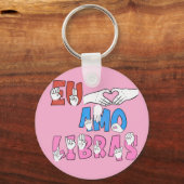 Chaveiro Eu amo Libras Schlüsselanhänger (Vorderseite)