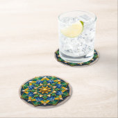 Chaveiro Mandala Luxo - 01 Runder Pappuntersetzer (Vor Ort)