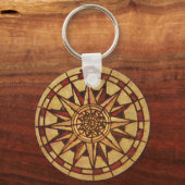 Chaveiro 'Rosa dos Ventos Through Waves Schlüsselanhänger (Vorderseite)