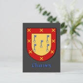 Chaves Family Heraldic Shield Postkarte (Stehend Vorderseite)