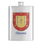 Chaves Heraldic Shield Flachmann (Vorderseite)