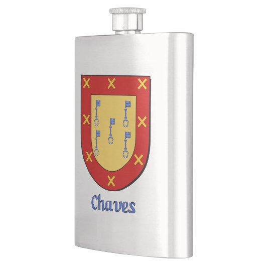 Chaves Heraldic Shield Flachmann (Links)