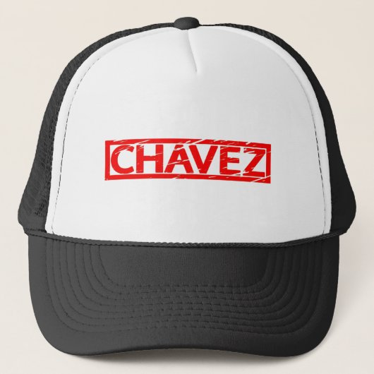 Chavez Briefmarke Truckerkappe (Vorderseite)