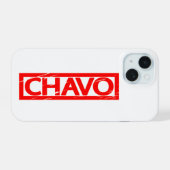Chavo-Stempel iPhone 15 Hülle (Rückseite (Horizontal))