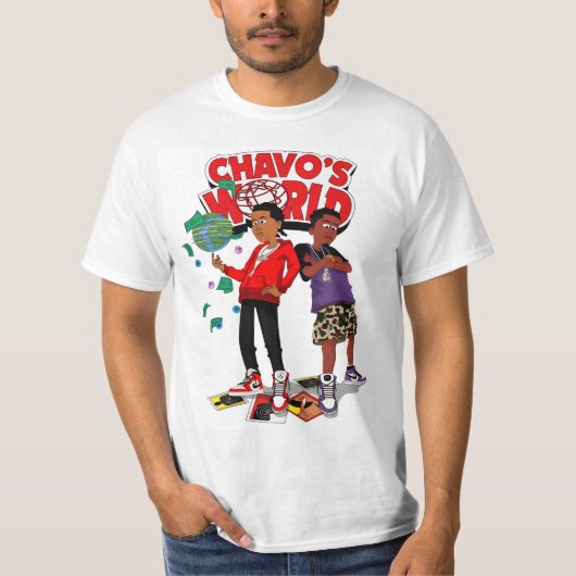 Chavos World Album Art gezeichnet T-Shirt (Vorderseite)