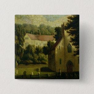 Chawton Haus und Kirche, 1809 Button
