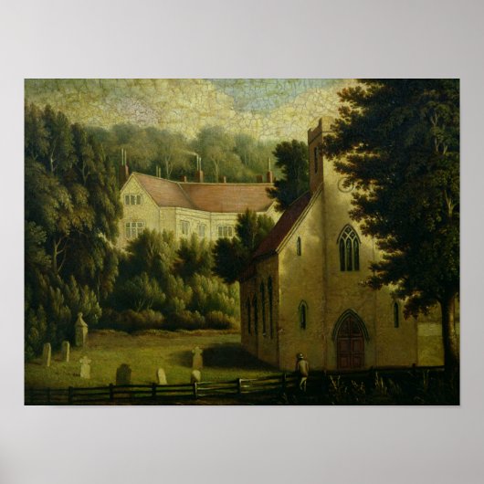 Chawton House and Church, 1809 Poster (Vorne)
