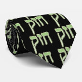 CHAZAK - SEIEN SIE - HEBRÄISCHER ALEPH BETH STARK KRAWATTE (Gerollt)