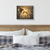 Chazak Ve'ematz Leinwanddruck (Insitu (Schlafzimmer))