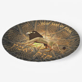 Chazak Ve'ematz Pappteller (Schrägansicht)