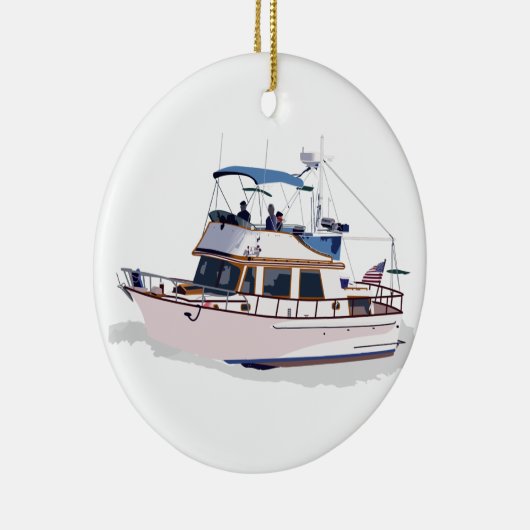 CHB DIESEL TRAWLER KERAMIK ORNAMENT (Rechts)