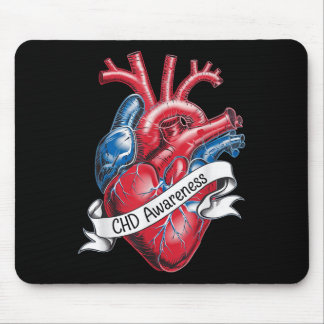 Chd Awareness Anatomisches Herz Band Design Mousepad