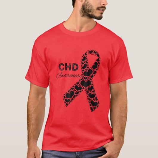 CHD Awareness Congenital Heart Defekt Awareness T-Shirt (Vorderseite)