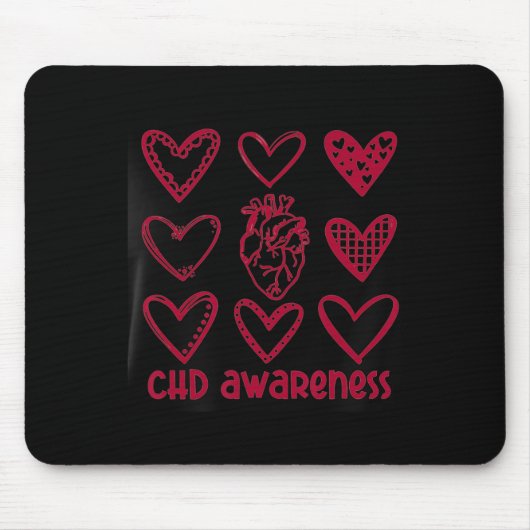 Chd Awareness Heart Anatomische Herzerkrankung Mon Mousepad (Vorne)