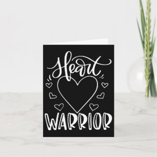 Chd Awareness Heart Disease Fighting Heart Krieger Karte