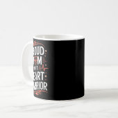 Chd Awareness Heart Disease Warrior Proud Warrior Kaffeetasse (Vorderseite Links)