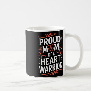 Chd Awareness Heart Disease Warrior Proud Warrior Kaffeetasse