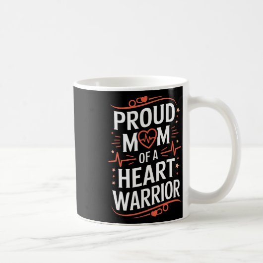 Chd Awareness Heart Disease Warrior Proud Warrior Kaffeetasse (Rechts)