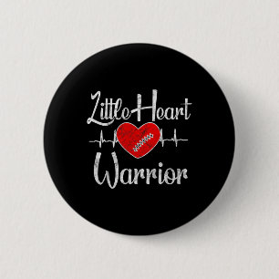 Chd Awareness - Little Heart Warrior Button