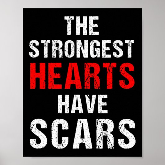 Chd Awareness Quotes About Congenital Heart Diseas Poster (Vorne)