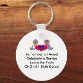 CHD Awareness Schlüsselanhänger (Vorderseite)