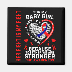 CHD-Bewusstseins-Baby-Mädchen-Tochter-Herzkrankhei Magnet