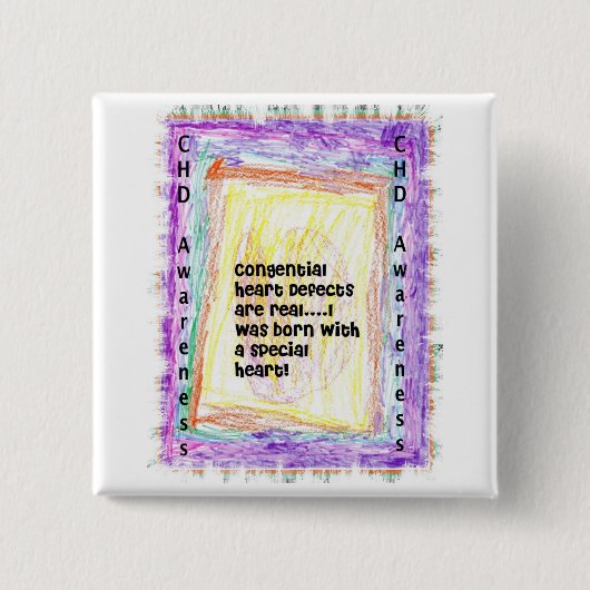 CHD Bewusstseins-Knopf Button (Vorderseite)