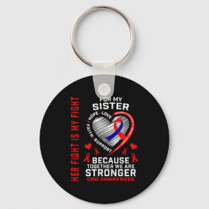 CHD-Bewusstseins-Schwester-Herzkrankheit-passende Schlüsselanhänger