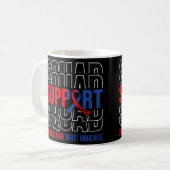 Chd Congenital Heart Defect Awareness Support Squa Kaffeetasse (Vorderseite Links)