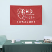 CHD Heart Sketch EKG Event Banner (Messeveranstaltung)
